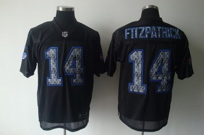 buffalo bills jerseys #14 ryan fitzpatrick black jersey[united sideline