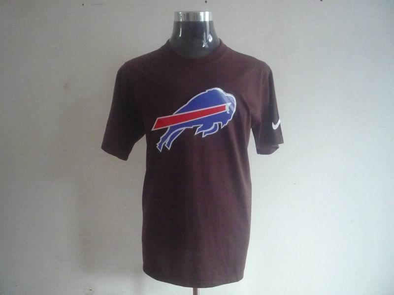 buffalo bills sideline legend authentic logo dri-fit t-shirt-brown