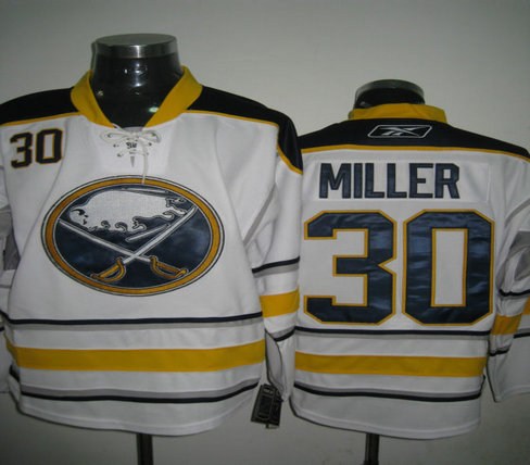 buffalo sabres jerseys 30 miller away white hockey jersey