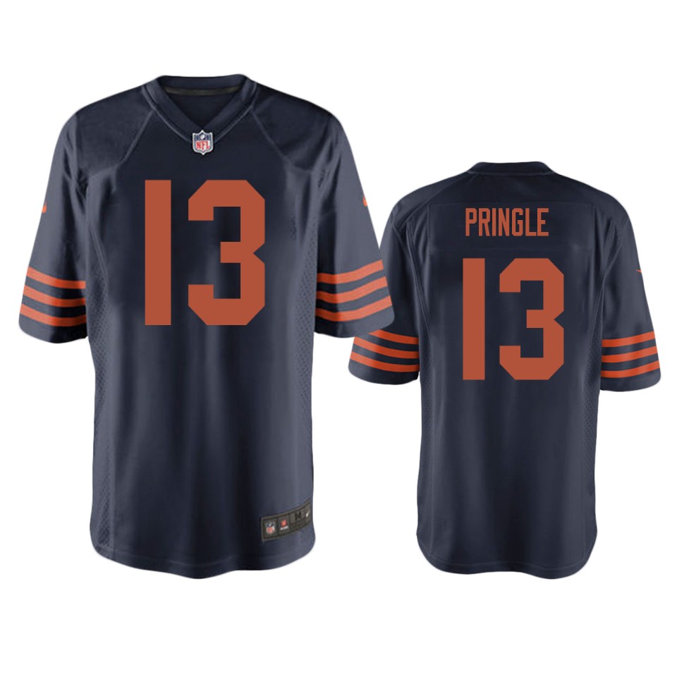 byron pringle bears navy throwback game jersey