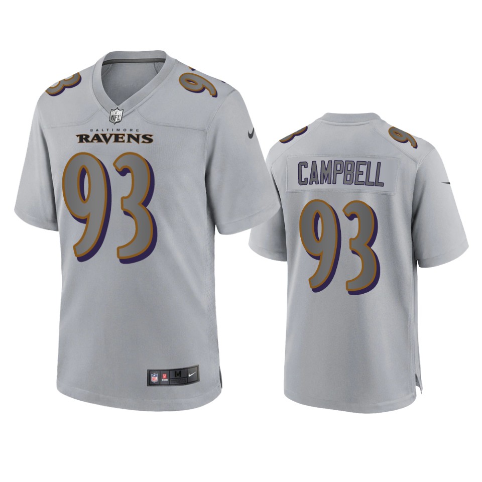 calais campbell ravens atmosphere fashion game gray jersey