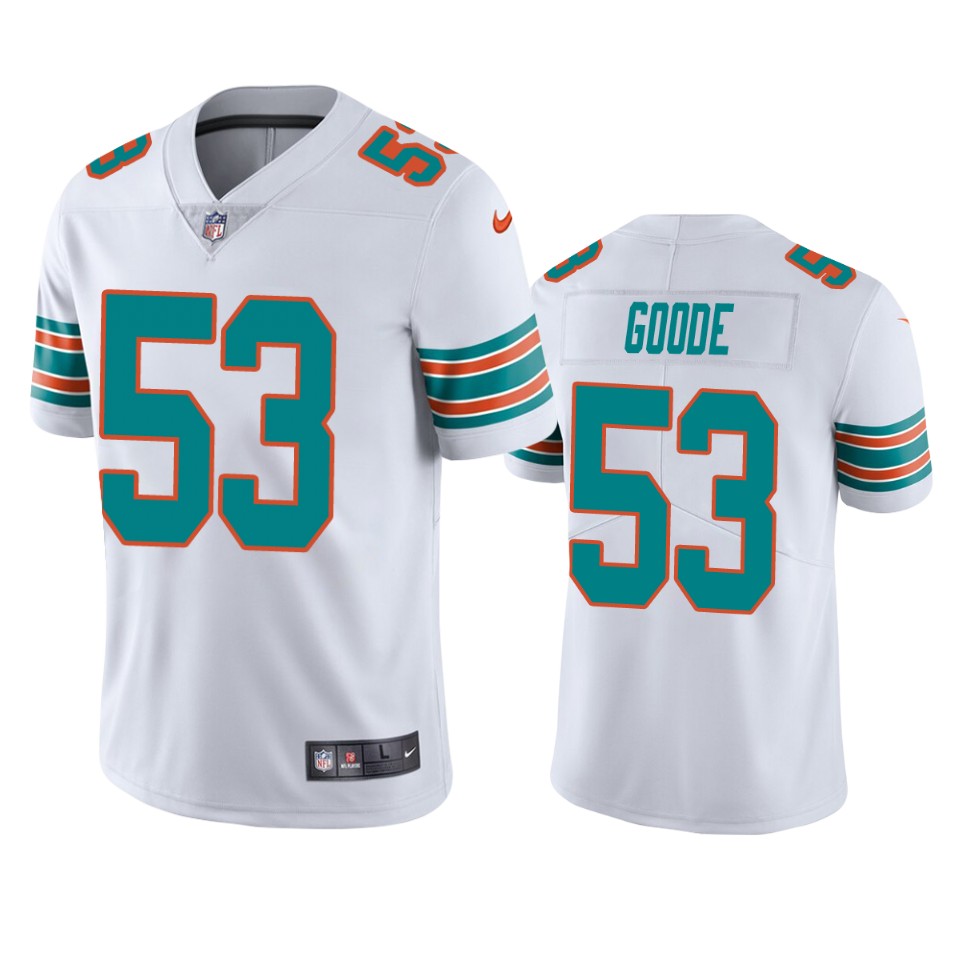 cameron goode dolphins white vapor jersey