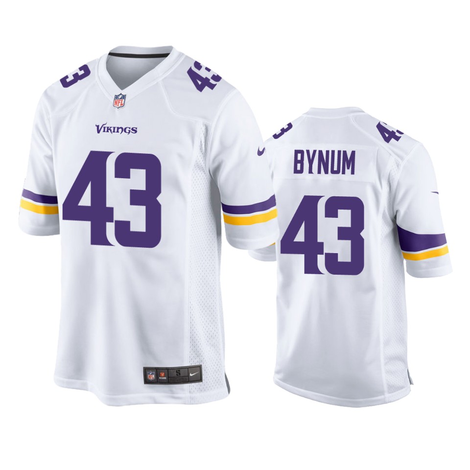 camryn bynum vikings white game jersey