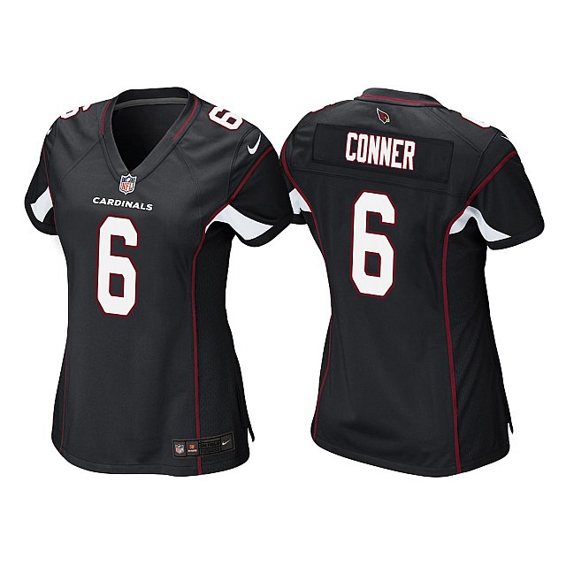 cardinals-james-conner-game-women-balck-jersey-middle