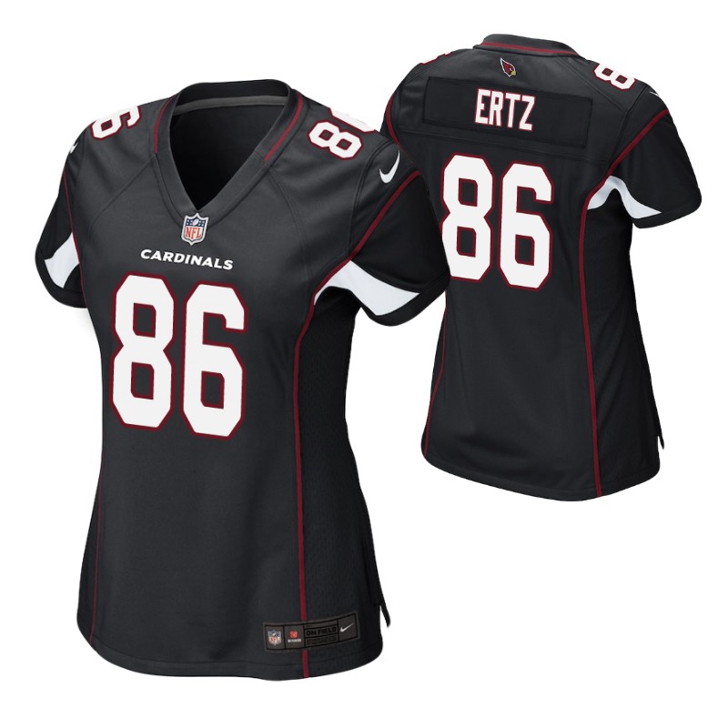 cardinals-zach-ertz-game-women's-jersey-black