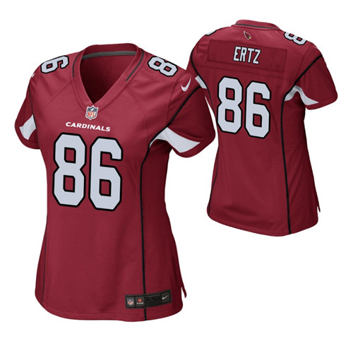 cardinals-zach-ertz-game-women's-jersey-cardinal