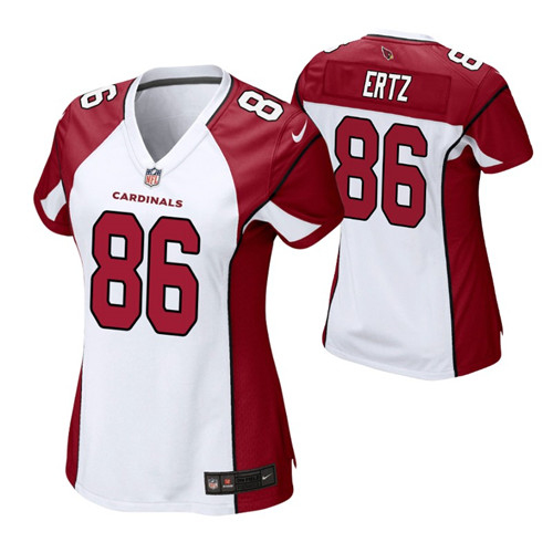 cardinals-zach-ertz-game-women's-jersey-white