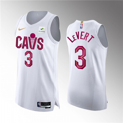 Cleveland Cavaliers Caris LeVert 2022-23 Icon Edition White stitched Jersey #3