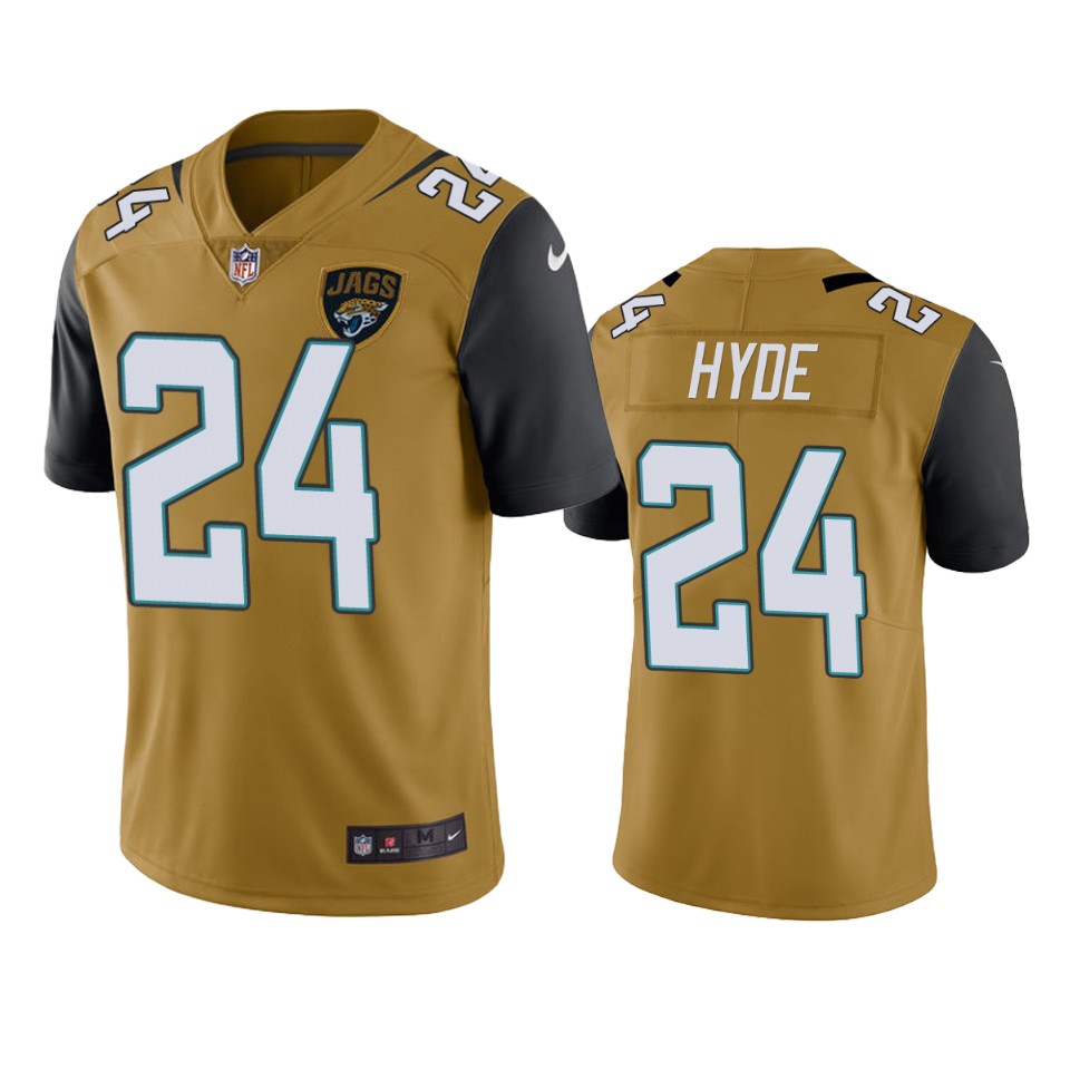 carlos hyde jaguars color rush limited gold jersey