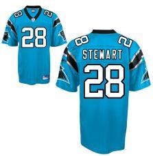 carolina panthers #28 jonathan stewart blue jersey