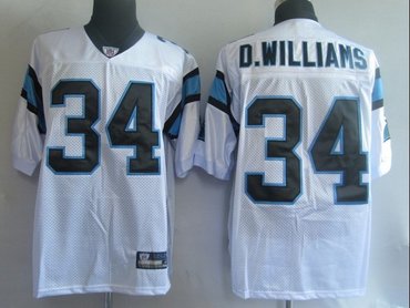 carolina panthers 34 d.williams white
