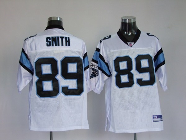 carolina panthers 89 steve smith white