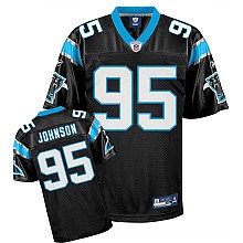carolina panthers 95# charles johnson black
