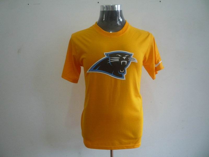 carolina panthers sideline legend authentic logo dri-fit t-shirt-yellow