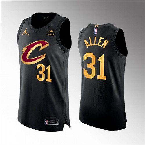 Cleveland Cavaliers Jarrett Allen 2022-23 Statement Edition Authentic Black Jersey #31