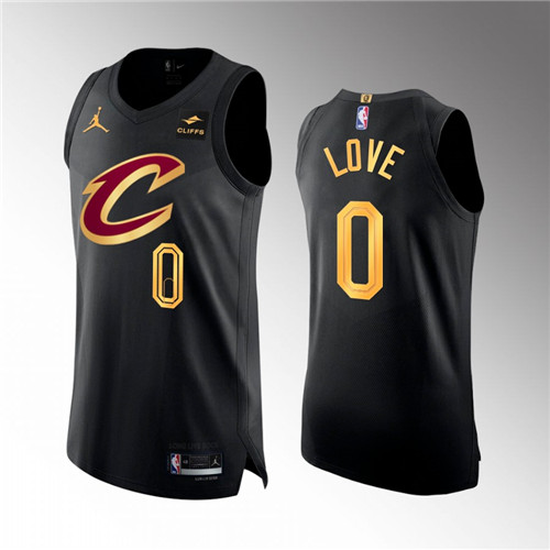 Cleveland Cavaliers Kevin Love 2022-23 Icon Edition Black stitched Jersey #0
