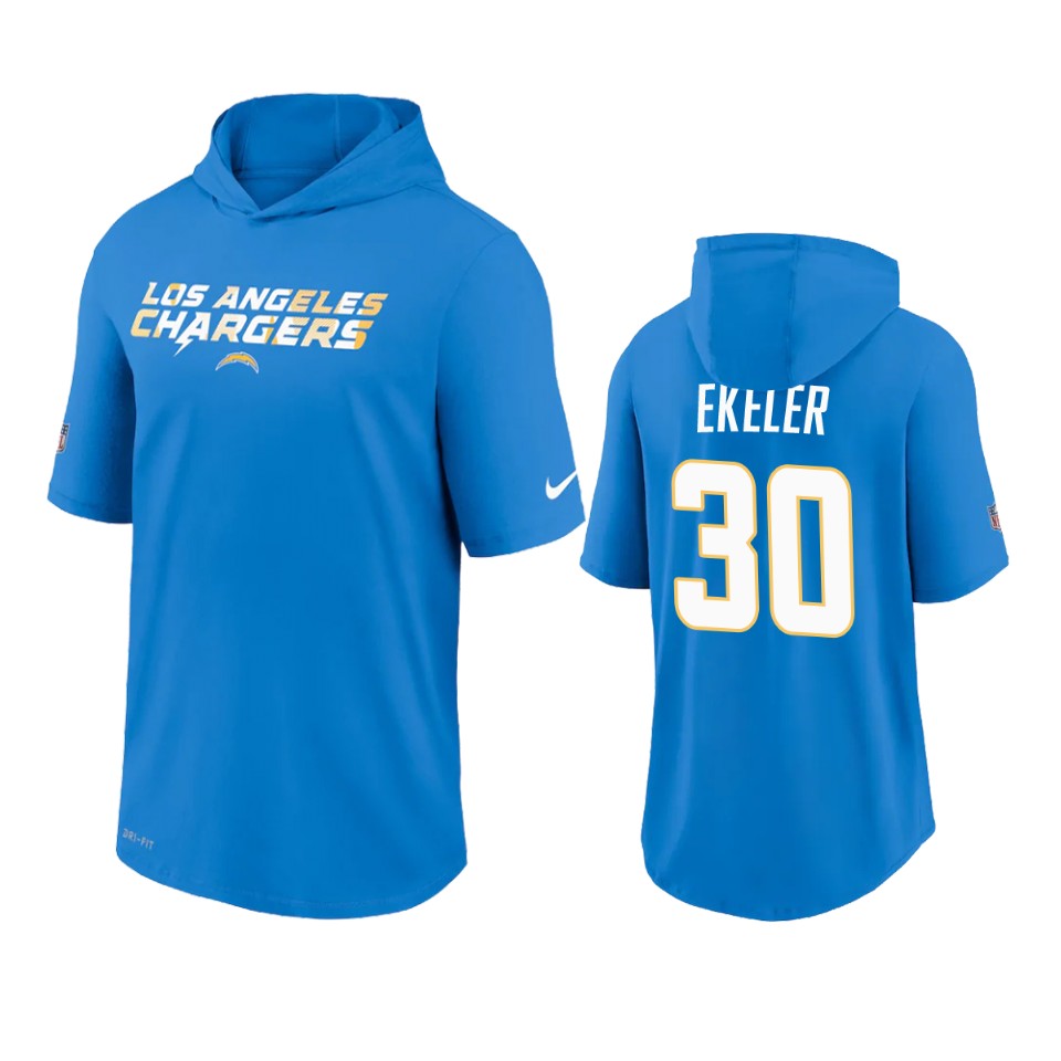 chargers austin ekeler blue sideline playbook hoodie t shirt