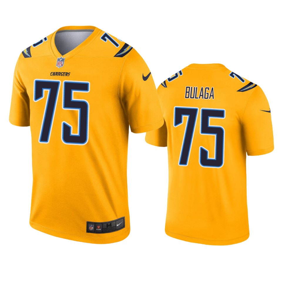 chargers bryan bulaga gold inverted legend jersey