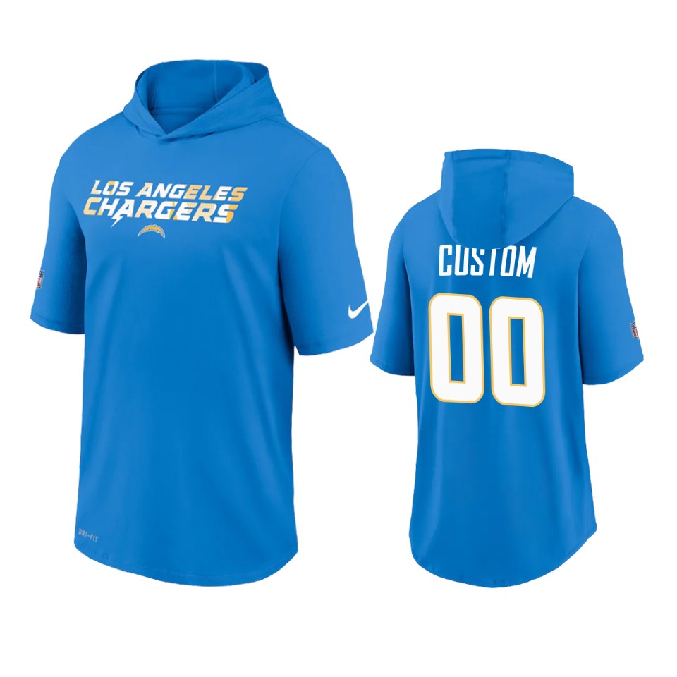 chargers custom blue sideline playbook hoodie t shirt