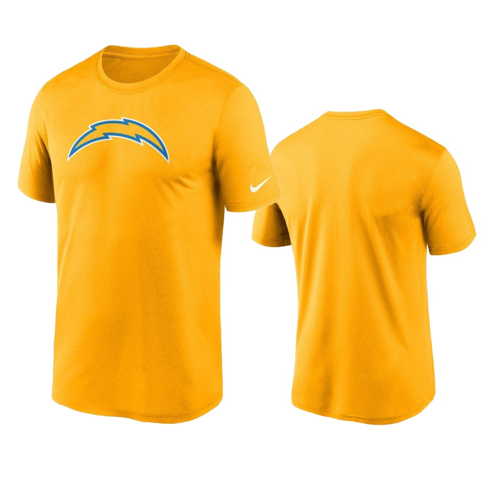 chargers gold legend logo t shirt
