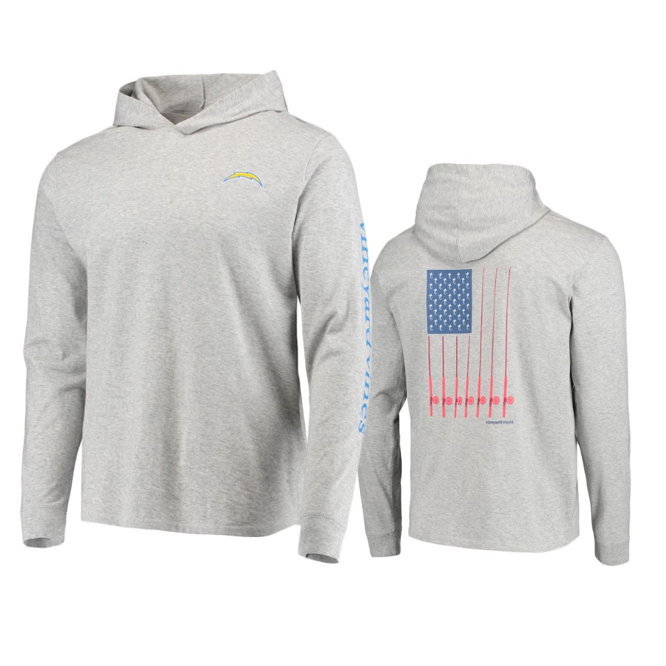 chargers gray vineyard vines hoodie long sleeve t shirt