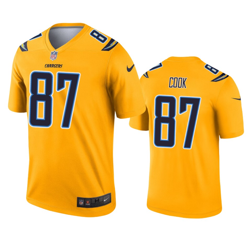 chargers jared cook gold inverted legend jersey
