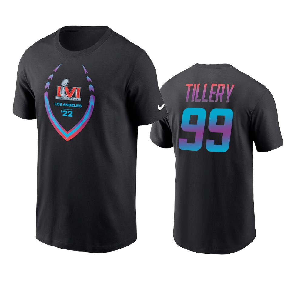 chargers jerry tillery black super bowl lvi t shirt