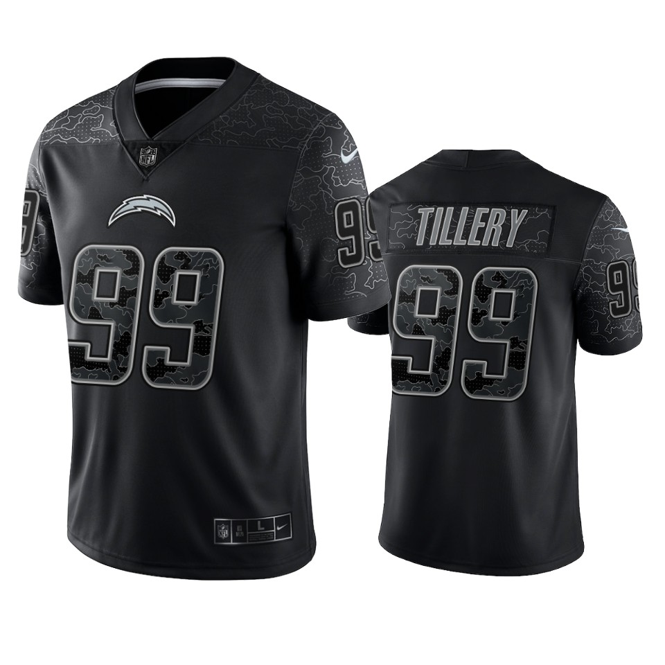 chargers jerry tillery black vapor jersey