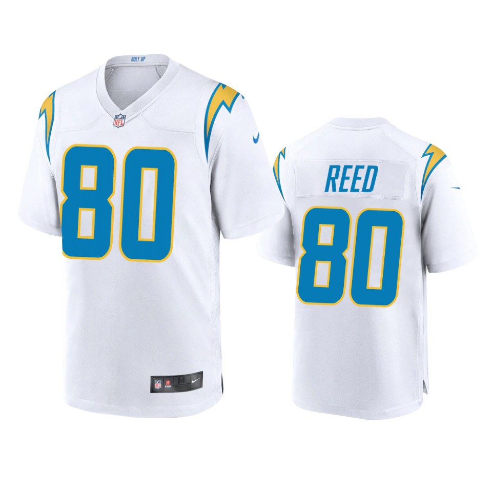 chargers joe reed game white jersey