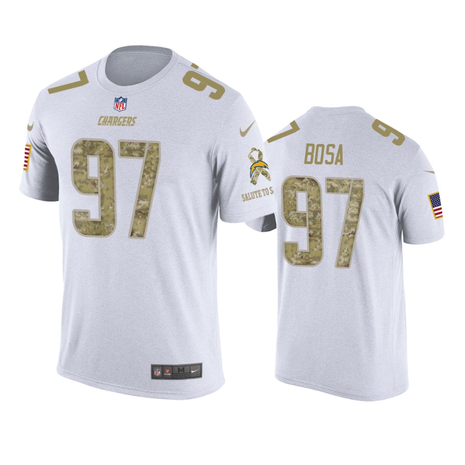 chargers joey bosa white salute to service t shirt