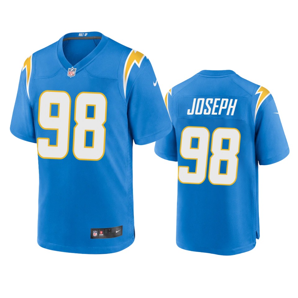chargers linval joseph powder blue game jersey