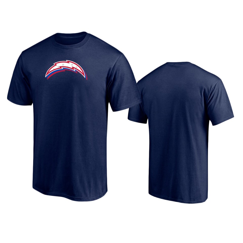 chargers navy red white and team t shirt