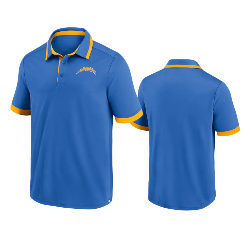 chargers powder blue tipped polo