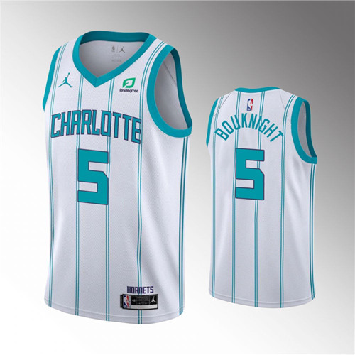 Charlotte Hornets James Bouknight Association Edition White stitched Jersey #5