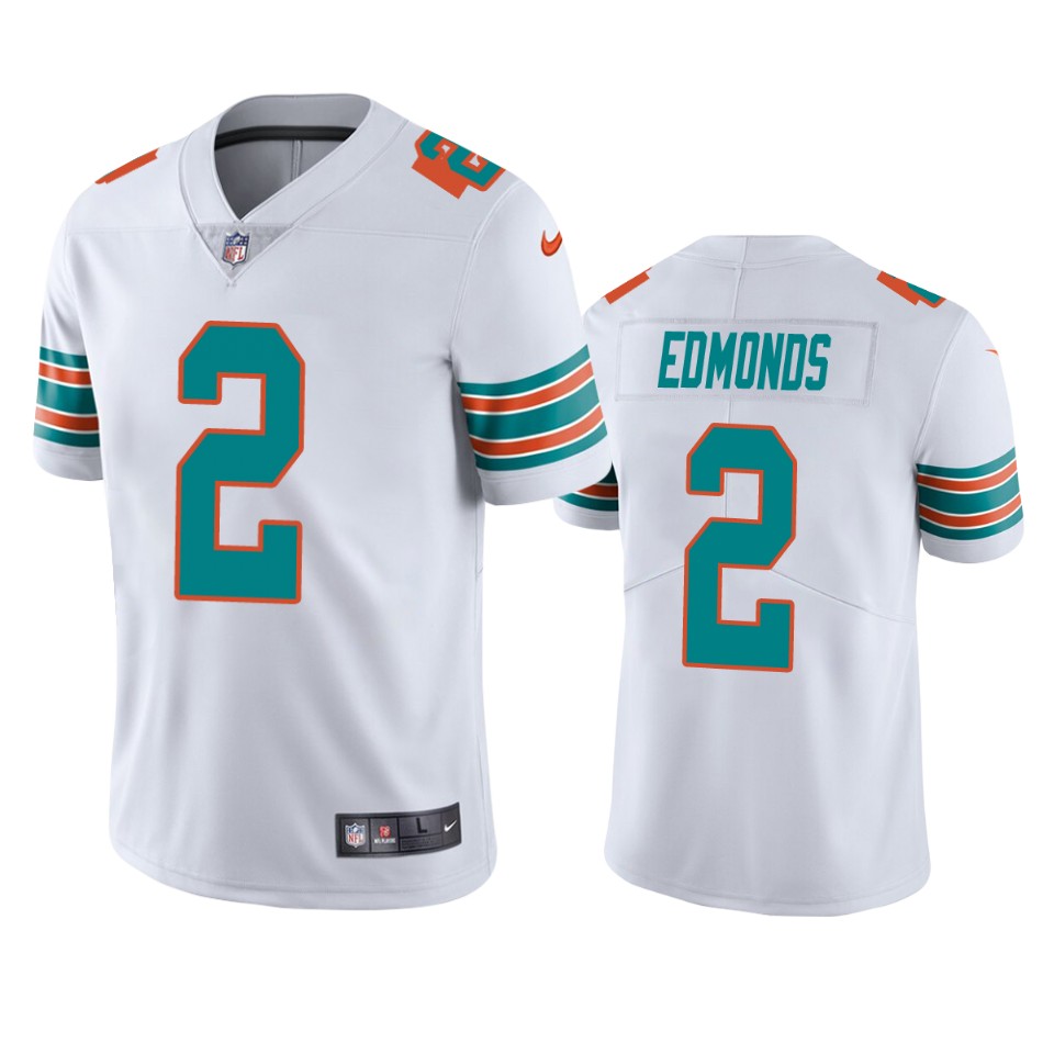 chase edmonds dolphins white vapor jersey 0a