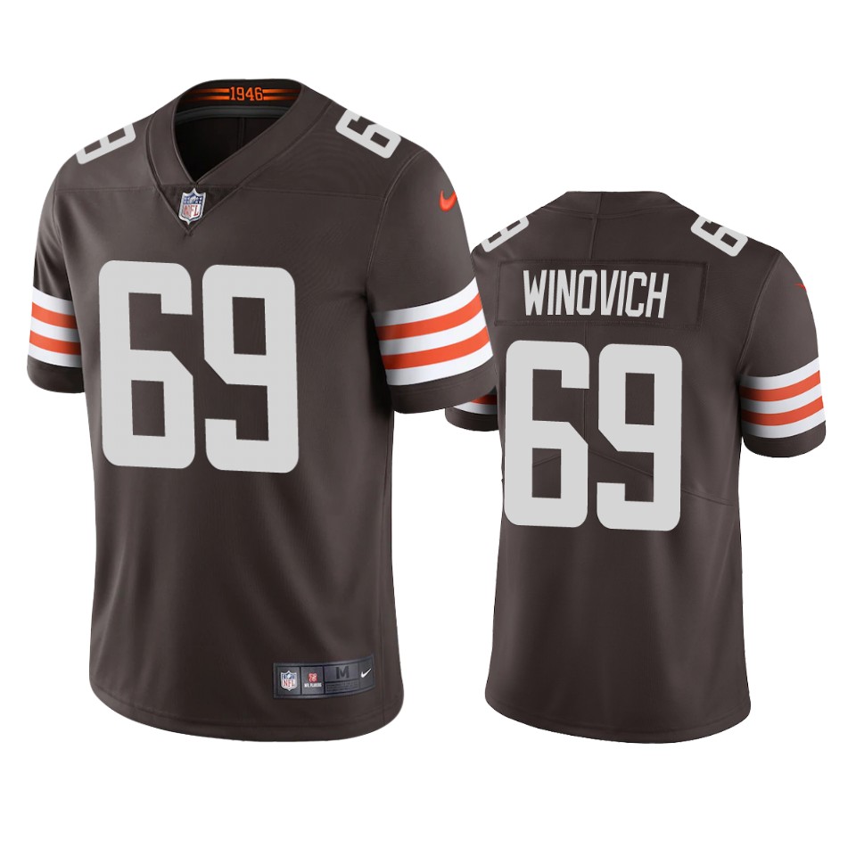 chase winovich browns brown vapor jersey