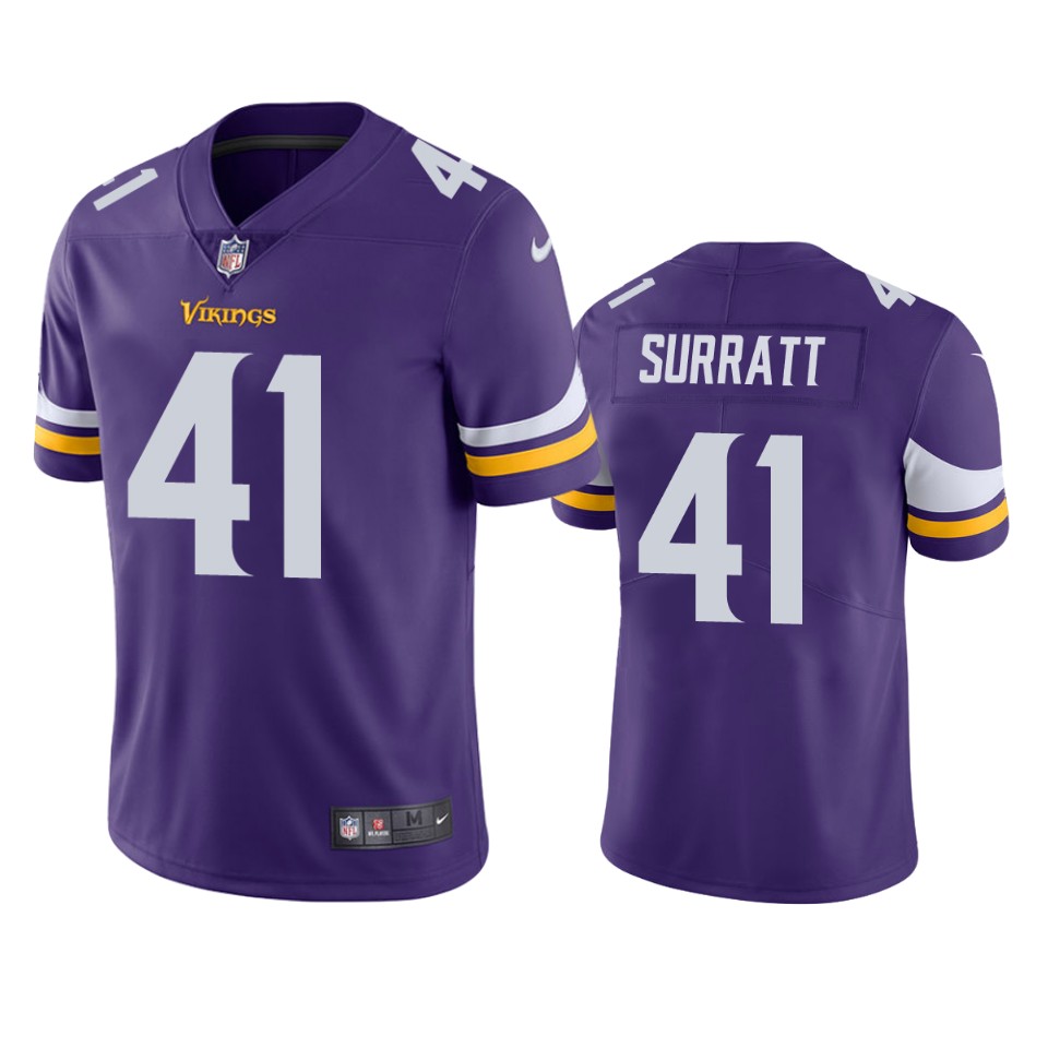 chazz surratt vikings purple vapor limited jersey