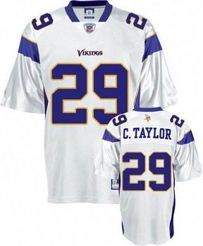 chester taylor jersey white 29 minnesota vikings jersey