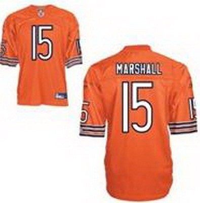 chicago bears #15 marshall orange nfl jerseys