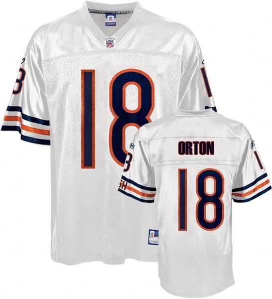 chicago bears #18 kyle orton white jersey