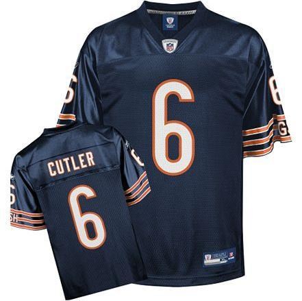 chicago bears #6 jay cutler blue jersey