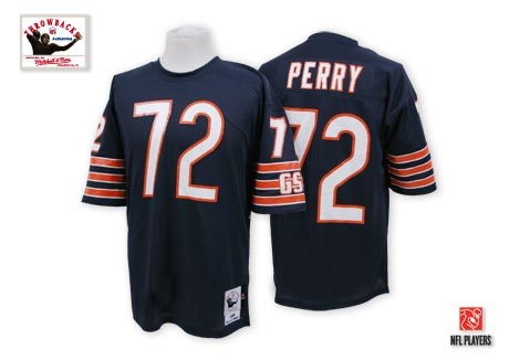 chicago bears #72 william perry blue throwback jersey