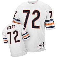 chicago bears #72 william perry white throwback jersey