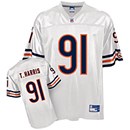 chicago bears #91 tommie harris white jersey
