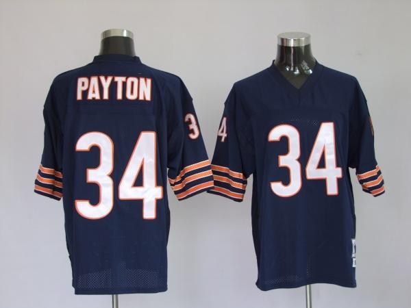 chicago bears 34 walter payton blue mitchell and ness