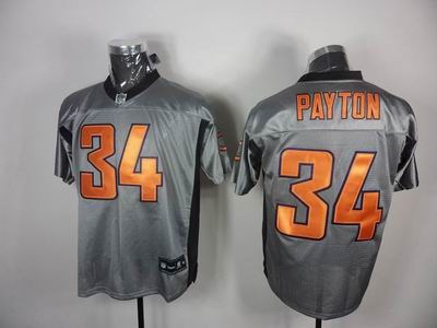 chicago bears 34 walter payton gray shadow jerseys