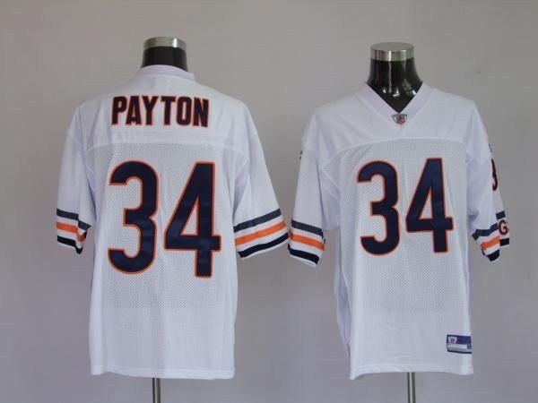 chicago bears 34 walter payton white jerseys