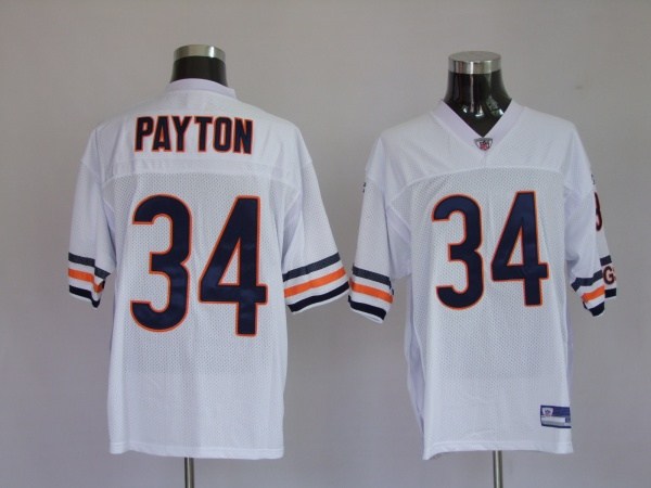 chicago bears 34 walter payton white mitchell and ness