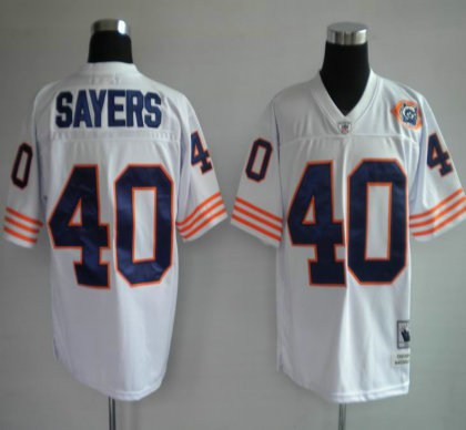 chicago bears 40 sayers white jerseys