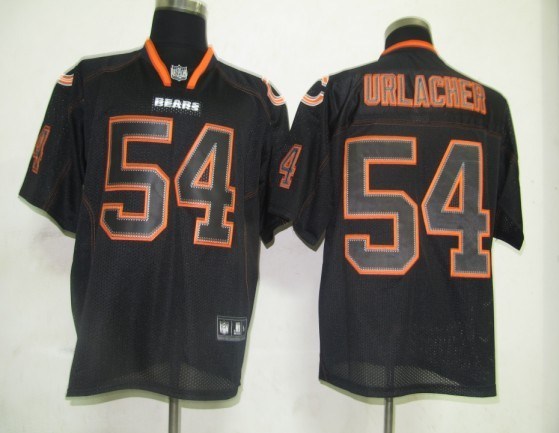 chicago bears 54 brian urlacher lights out black
